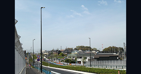 町田街道 LED道路照明（オプティスα）